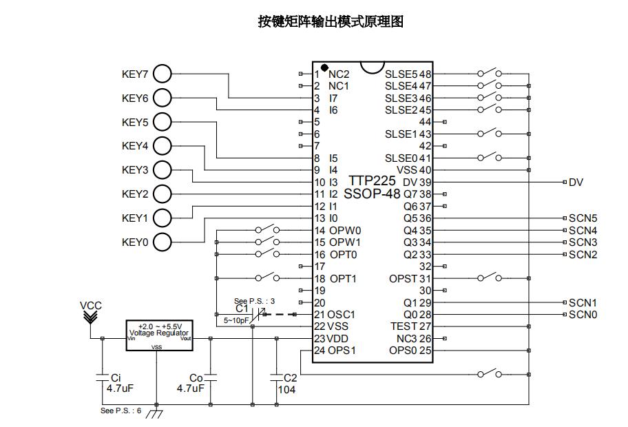 TTP225应用电路矩阵.jpg